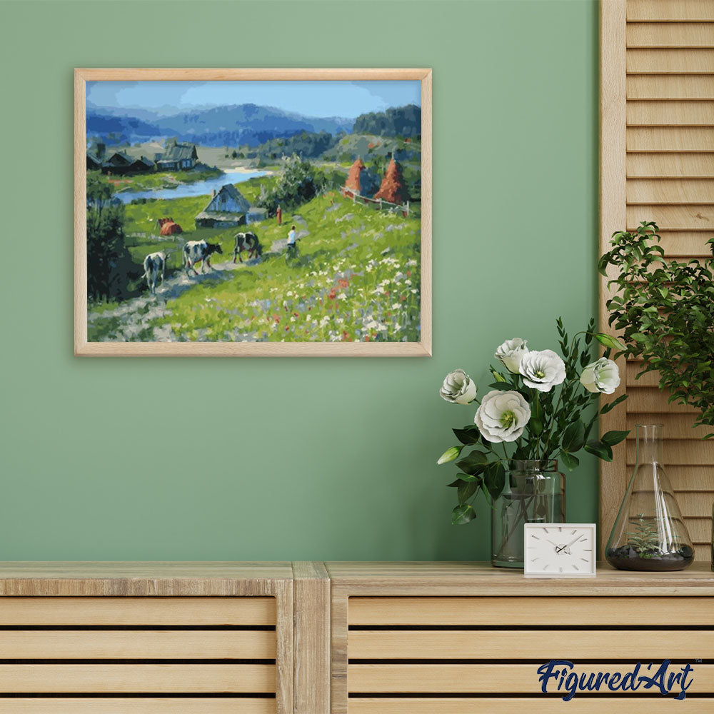 paint by numbers | Herd | advanced landscapes | FiguredArt