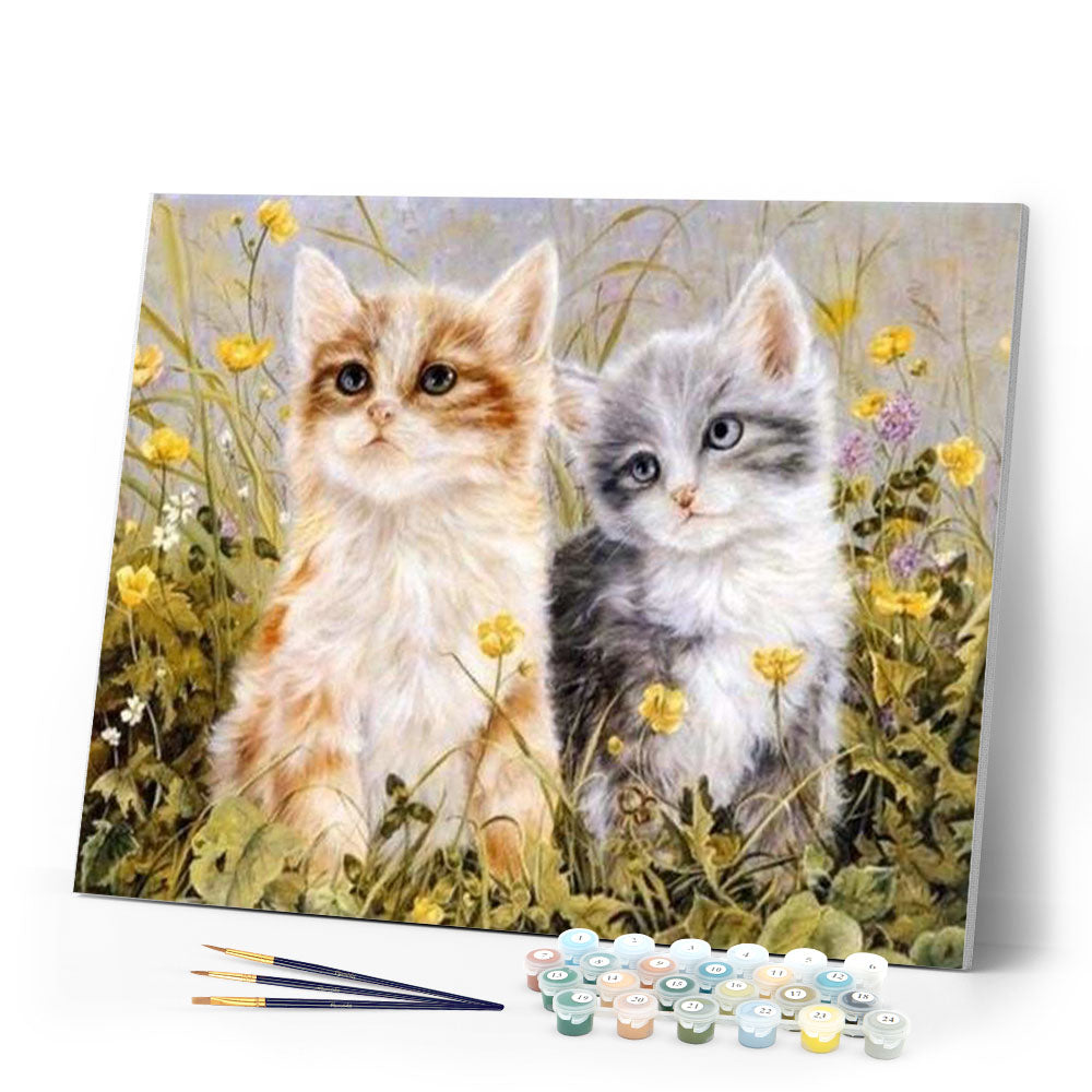 paint by numbers | Two Kittens | animals cats easy | FiguredArt