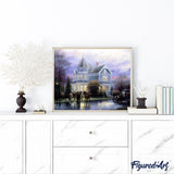 paint by numbers | Horses in front of the House | advanced landscapes | FiguredArt