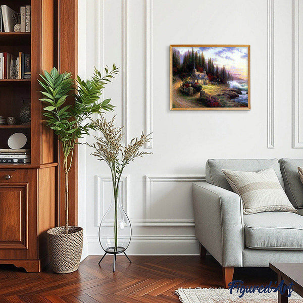 paint by numbers | My little house near the Sea | advanced landscapes | FiguredArt