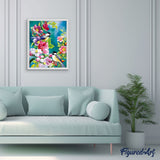 paint by numbers | small birds in spring | new arrivals animals birds flowers intermediate | FiguredArt