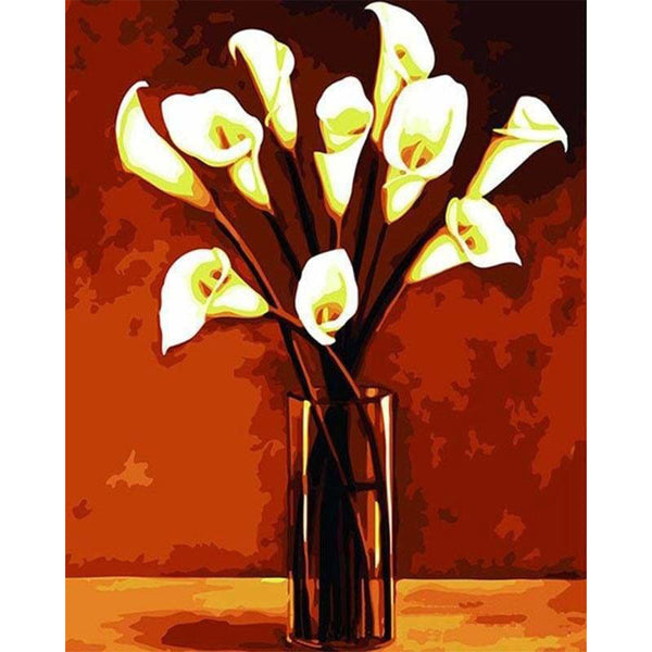 paint by numbers | Flowers in a vase | easy landscapes | FiguredArt