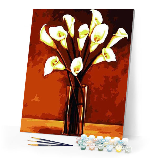 paint by numbers | Flowers in a vase | easy landscapes | FiguredArt