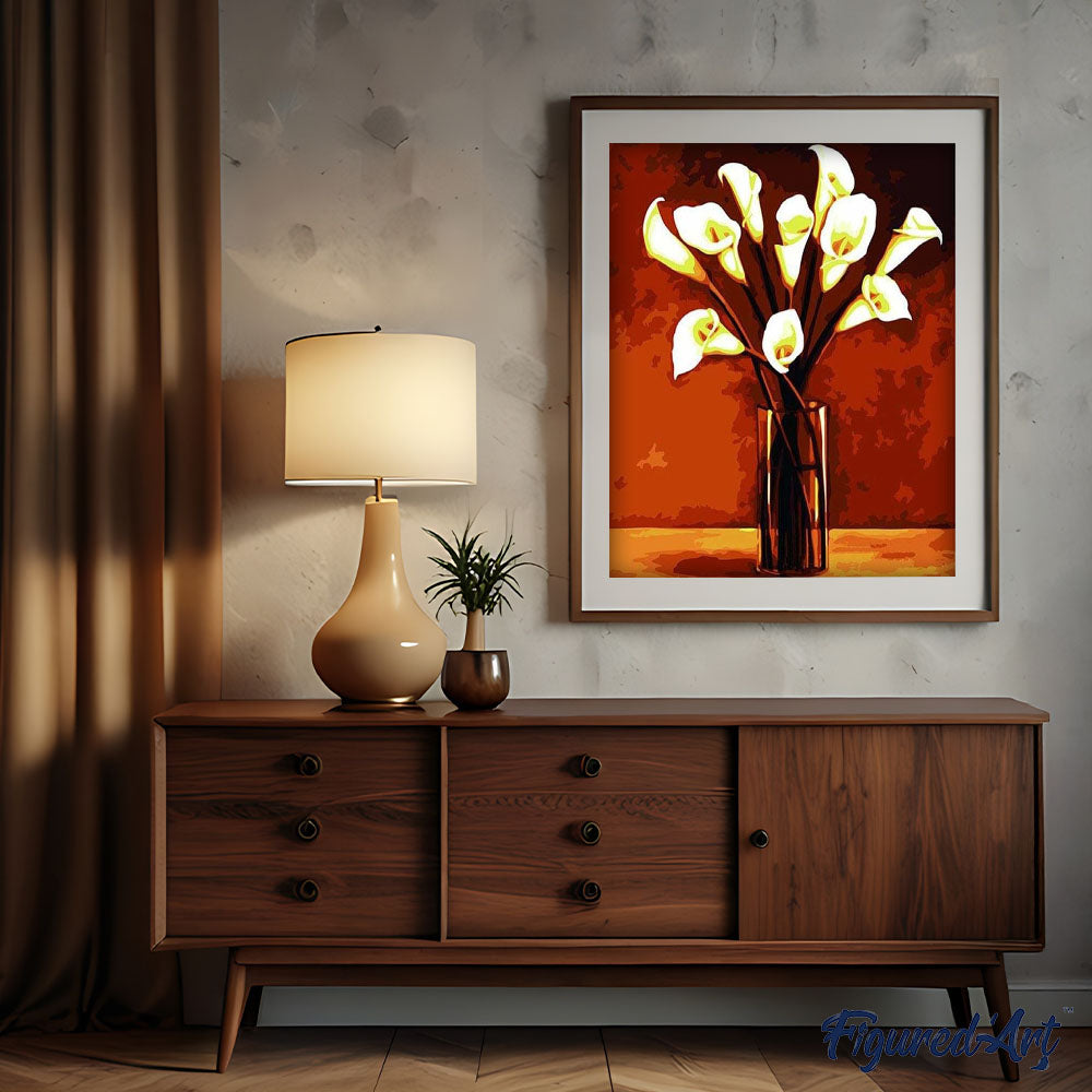 paint by numbers | Flowers in a vase | easy landscapes | FiguredArt