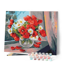 Load image into Gallery viewer, paint by numbers | Poppies and Daisies | easy flowers | FiguredArt