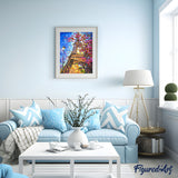 paint by numbers | eiffel tower in spring season | new arrivals cities romance advanced | FiguredArt