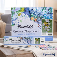 Load image into Gallery viewer, paint by numbers | bird on a flowering branch | new arrivals animals birds flowers easy | FiguredArt