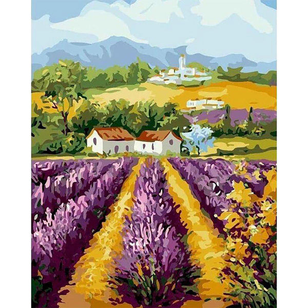 paint by numbers | field of lavender | new arrivals landscapes advanced | FiguredArt