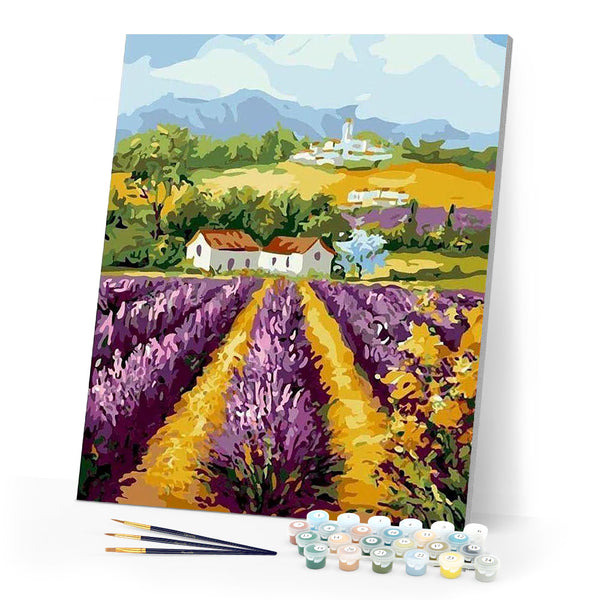 paint by numbers | field of lavender | new arrivals landscapes advanced | FiguredArt
