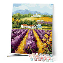 Load image into Gallery viewer, paint by numbers | field of lavender | new arrivals landscapes advanced | FiguredArt