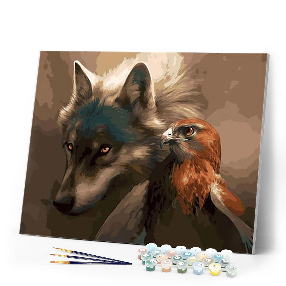 Wolf and Eagle – Figured'Art