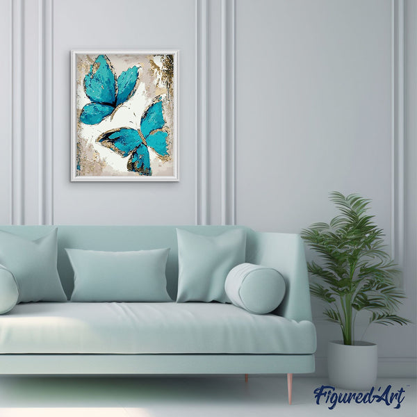 paint by numbers | flight of butterflies | new arrivals animals butterflies intermediate | FiguredArt