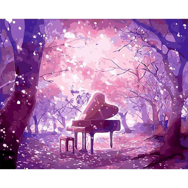 paint by numbers | piano fairytale | new arrivals landscapes music easy | FiguredArt