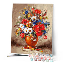 Load image into Gallery viewer, paint by numbers | multi flowers bouquet | new arrivals flowers intermediate | FiguredArt