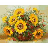 paint by numbers | Sunflowers and Flowers | flowers intermediate | FiguredArt