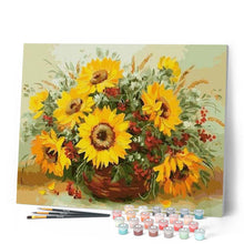 Load image into Gallery viewer, paint by numbers | Sunflowers and Flowers | flowers intermediate | FiguredArt