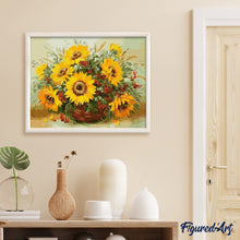 Load image into Gallery viewer, paint by numbers | Sunflowers and Flowers | flowers intermediate | FiguredArt