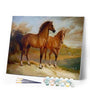 paint by numbers | Two Horses by the Water | advanced animals horses | FiguredArt