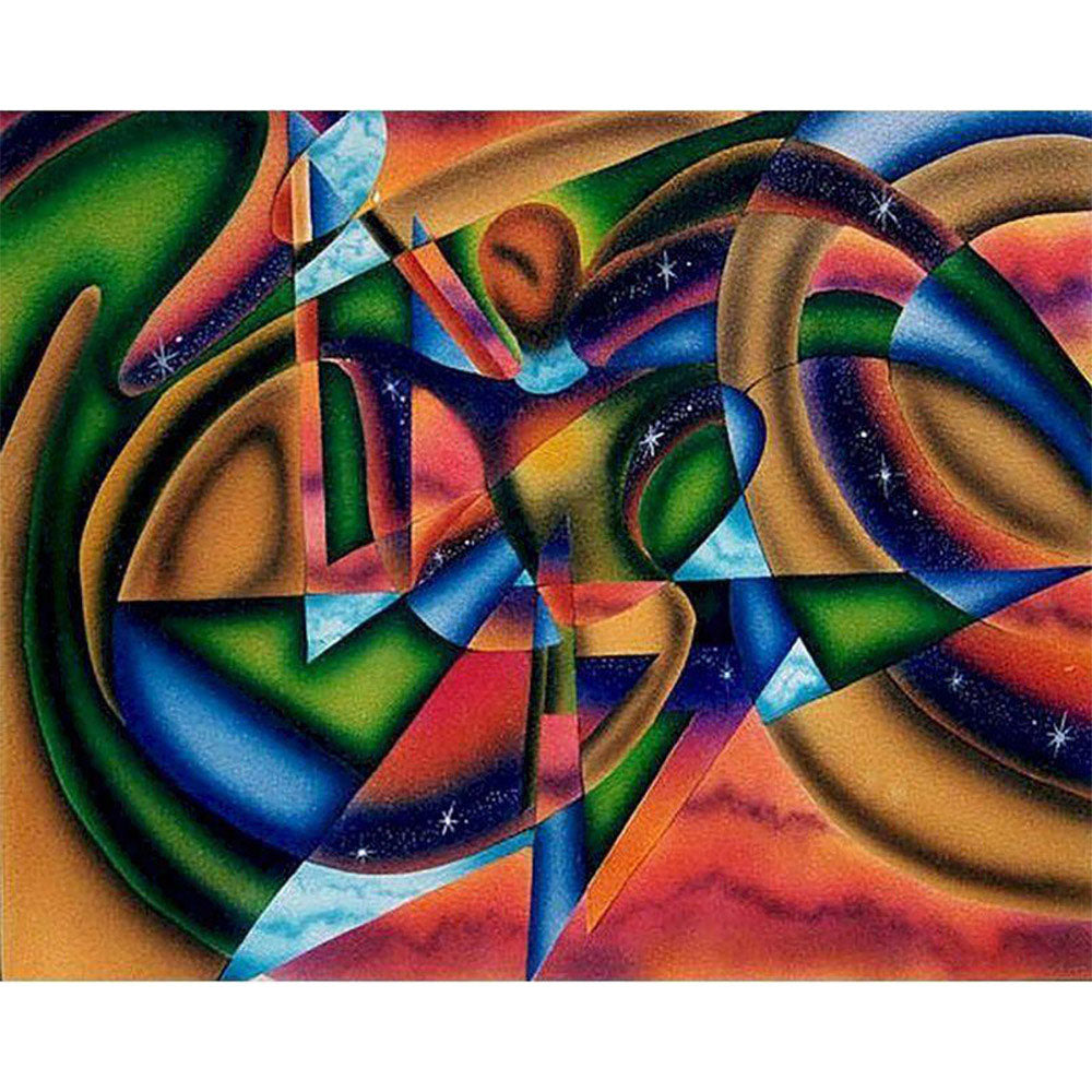 paint by numbers | woman and art in colors | new arrivals abstract intermediate | FiguredArt