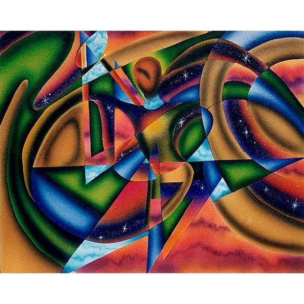 paint by numbers | woman and art in colors | new arrivals abstract intermediate | FiguredArt