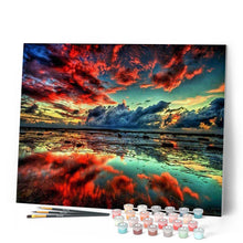 Load image into Gallery viewer, paint by numbers | sky reflection | new arrivals landscapes advanced | FiguredArt