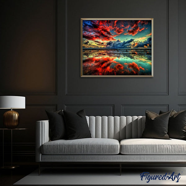 paint by numbers | sky reflection | new arrivals landscapes advanced | FiguredArt