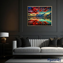 Load image into Gallery viewer, paint by numbers | sky reflection | new arrivals landscapes advanced | FiguredArt