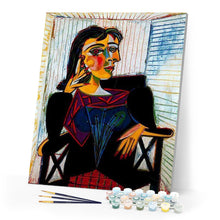 Load image into Gallery viewer, paint by numbers | picasso portrait of dora | new arrivals reproduction portrait abstract easy | FiguredArt