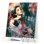 paint by numbers | woman and deer | new arrivals portrait animals deer advanced | FiguredArt