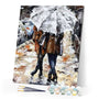 paint by numbers | Couple under an umbrella | advanced romance | FiguredArt