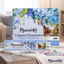 Load image into Gallery viewer, paint by numbers | breakfast in a mediterranean village | new arrivals cities landscapes advanced | FiguredArt