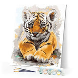 paint by numbers | pretty baby tiger | new arrivals animals tigers advanced | FiguredArt