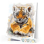 paint by numbers | pretty baby tiger | new arrivals animals tigers advanced | FiguredArt