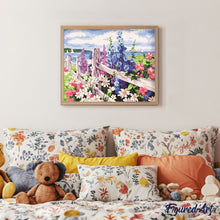 Load image into Gallery viewer, paint by numbers | flowers and seaside background | new arrivals landscapes flowers easy | FiguredArt