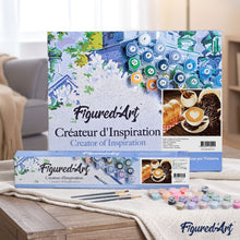 Load image into Gallery viewer, paint by numbers | coffee and brioche pastry | new arrivals kitchen easy | FiguredArt