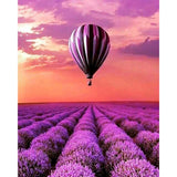 paint by numbers | hot balloon and field of lavender | new arrivals landscapes flowers advanced | FiguredArt