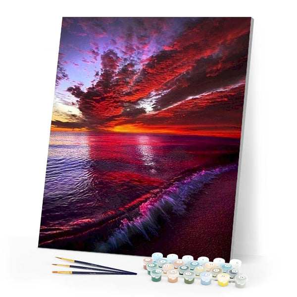 paint by numbers | beautiful colors and seaside | new arrivals landscapes intermediate | FiguredArt