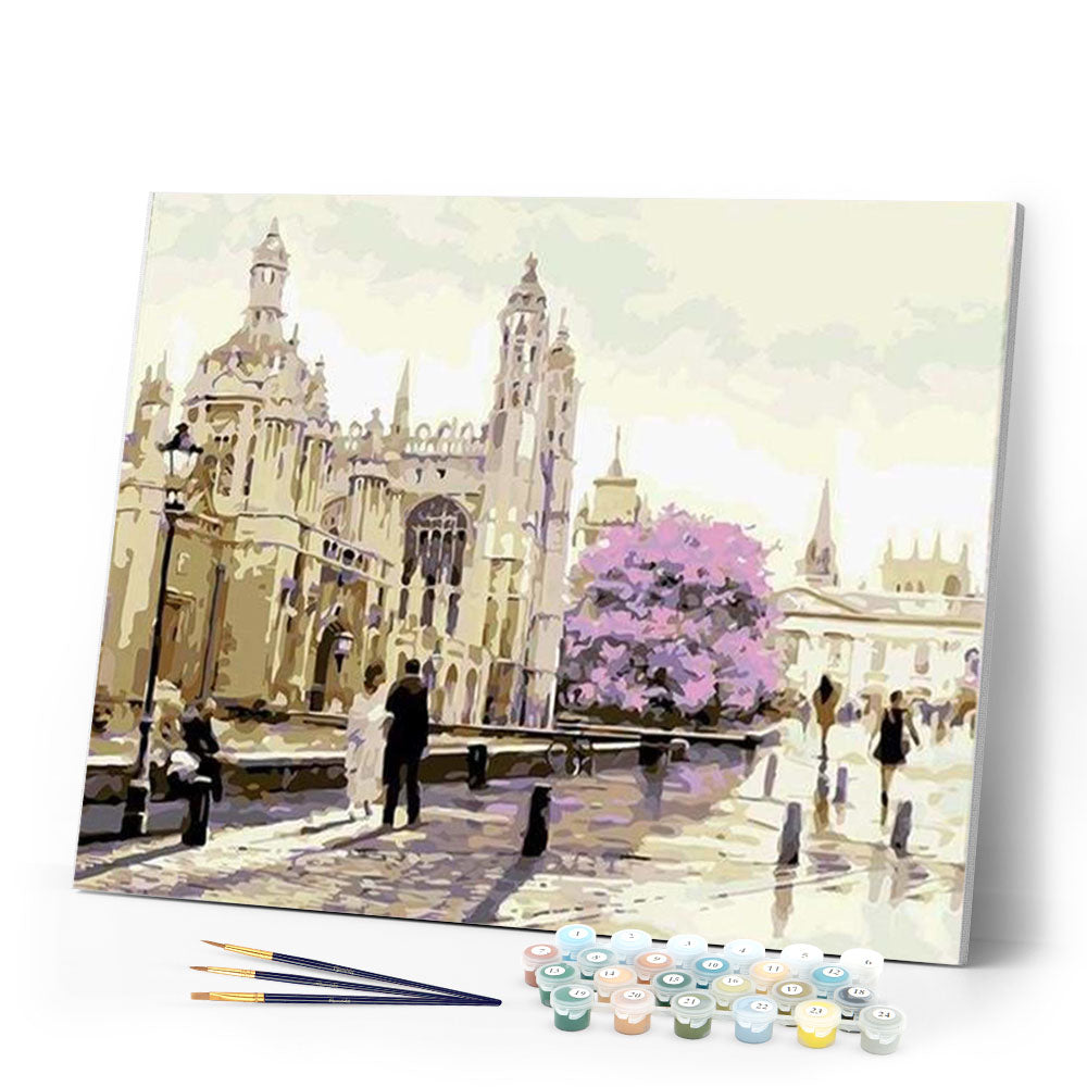 paint by numbers | A romantic Stroll | cities easy | FiguredArt
