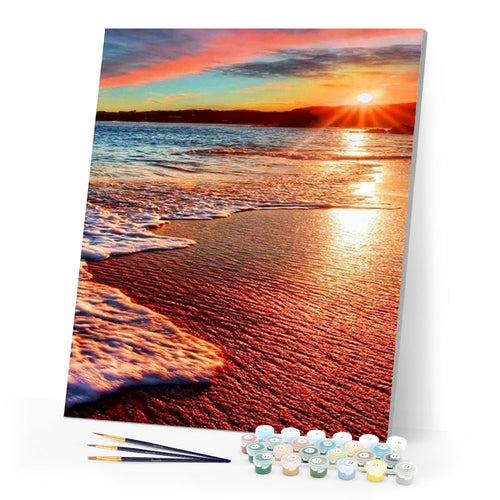 paint by numbers | sea foam | new arrivals landscapes advanced | FiguredArt