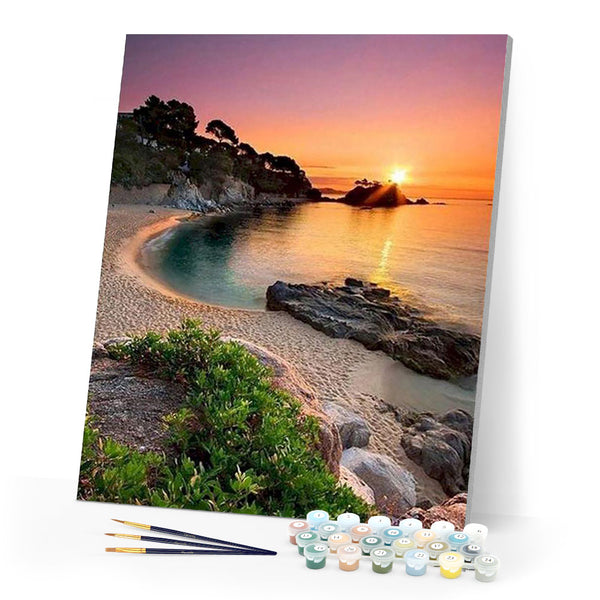 Quiet Beach at Dusk
