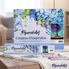 Load image into Gallery viewer, paint by numbers | bike and colorful sky | new arrivals landscapes abstract easy | FiguredArt