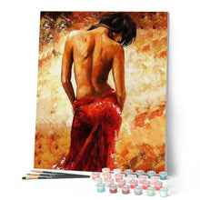 Load image into Gallery viewer, paint by numbers | Female bare back | advanced nude romance | FiguredArt