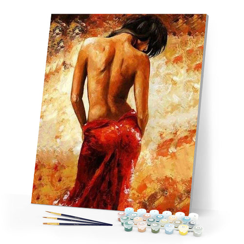 paint by numbers | Female bare back | advanced nude romance | FiguredArt
