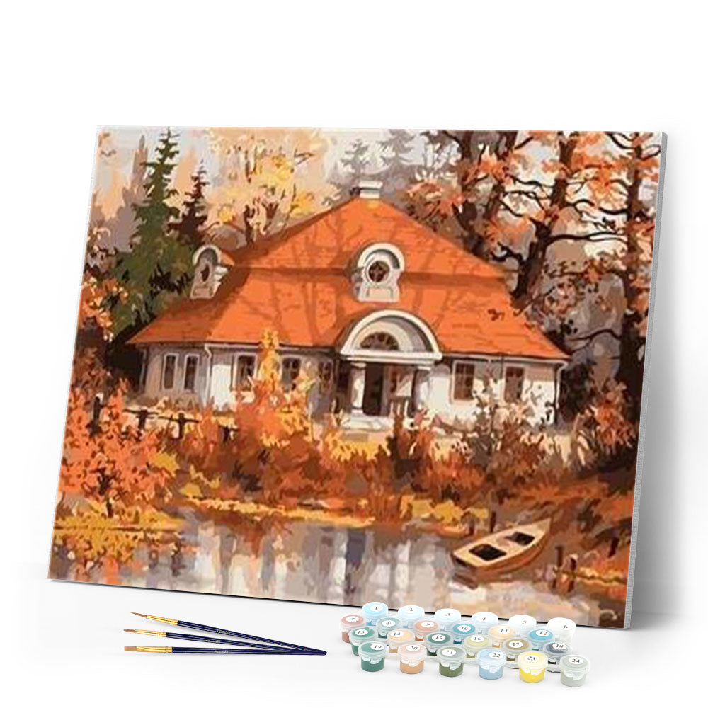 paint by numbers | House Shore | intermediate landscapes | FiguredArt