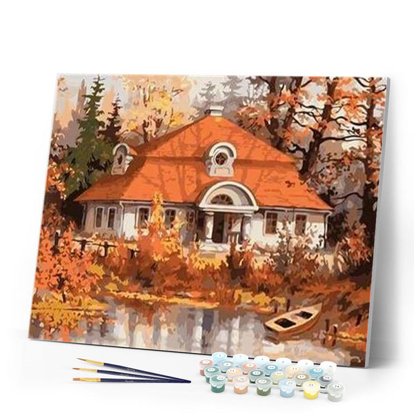 paint by numbers | House Shore | intermediate landscapes | FiguredArt