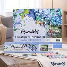 Load image into Gallery viewer, paint by numbers | three horses near the lake | new arrivals animals horses advanced | FiguredArt