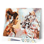 paint by numbers | woman and tiger | new arrivals animals tigers abstract intermediate | FiguredArt
