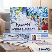 Load image into Gallery viewer, paint by numbers | Beautiful Woman and Eiffel Tower | cities easy | FiguredArt