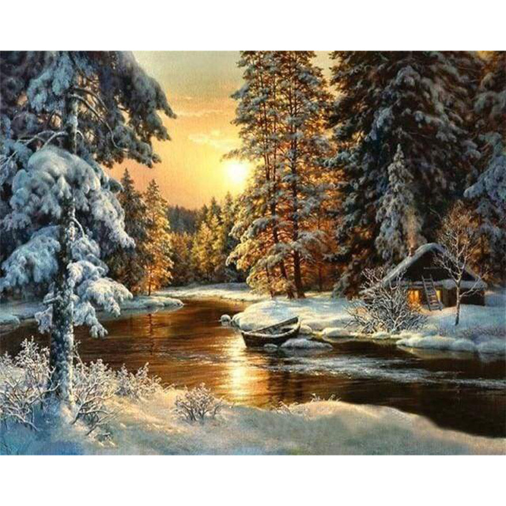 paint by numbers | Sunset Forest | advanced landscapes | FiguredArt