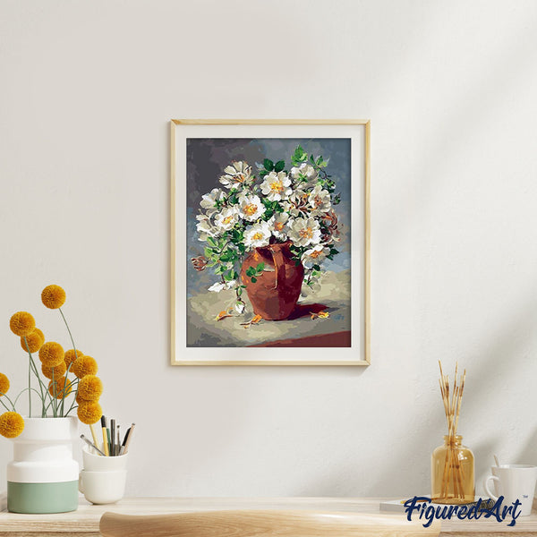 paint by numbers | country bouquet | new arrivals flowers intermediate | FiguredArt